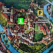 Zamecká apartmá - ubytování Český Krumlov - mapa